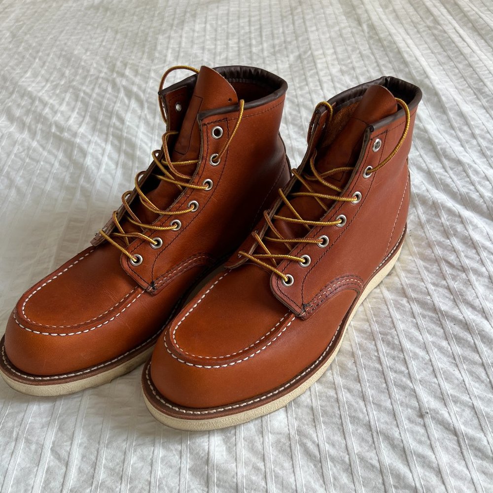 Red Wing Moc 875 Toe Boots Oro Leather Size 11 Mens